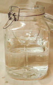 CDS-3000-Selbstbau: (Wein-) Glas-in- (Bügel-) Glas Methode.