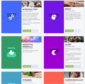 Übersicht über die Analyse-Packs (Kostenpflichtig) bei Selfdecode.